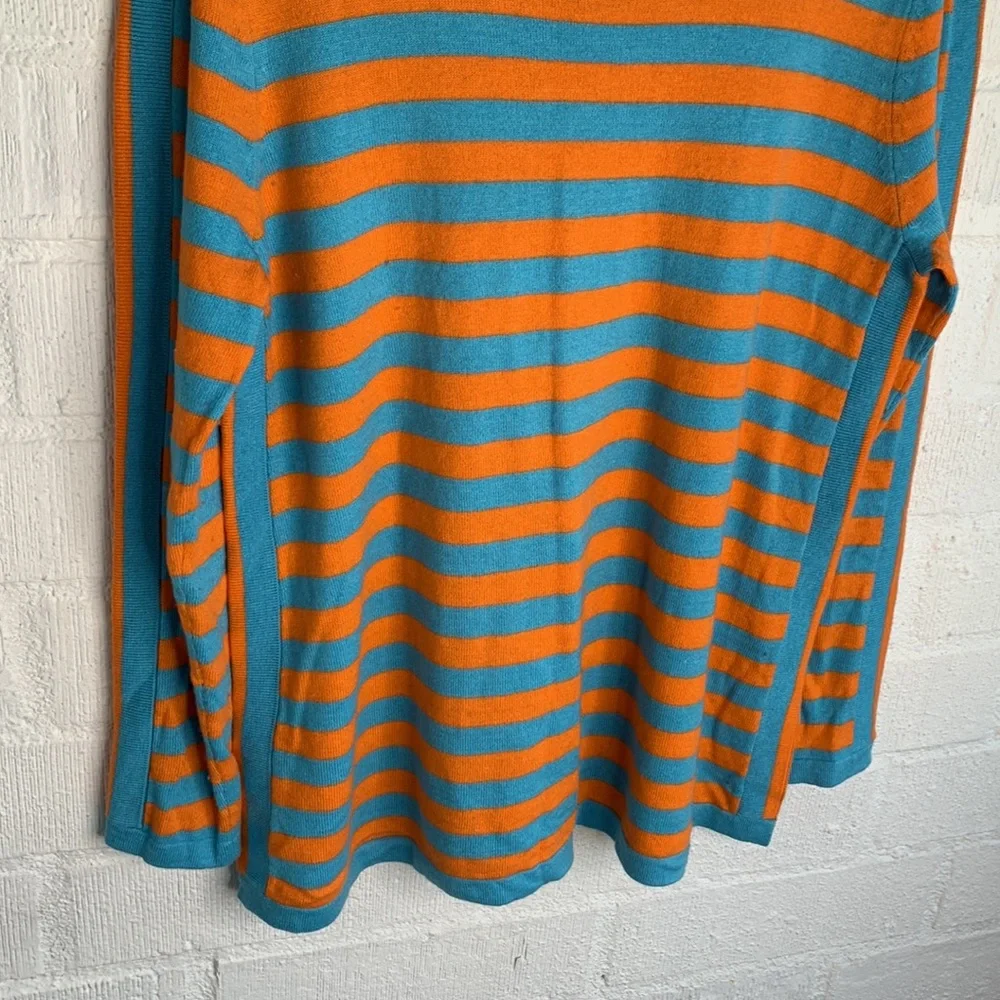Soft Surroundings Cashmere/Wool Blend Striped Crew Neck Sweater Sz L - Picture 3 of 7